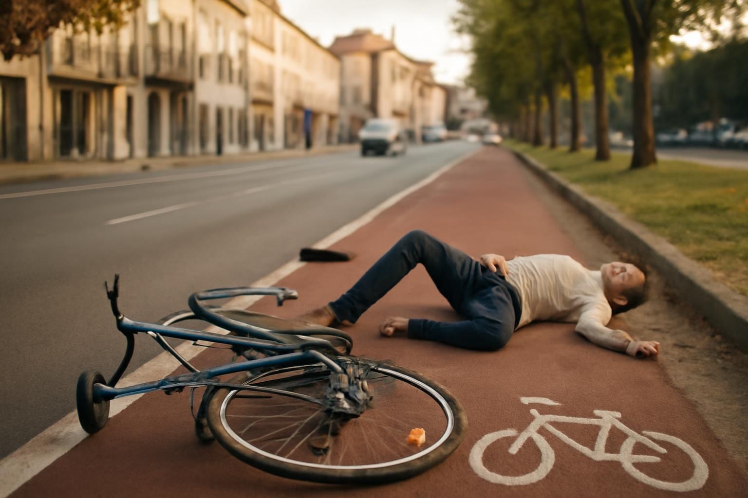 accident velo ville piste cyclable Agen
